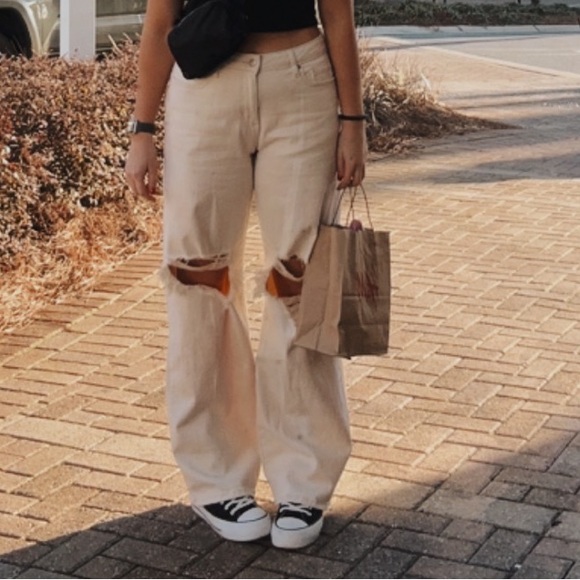 H&M cream jeans - Picture 8 of 9